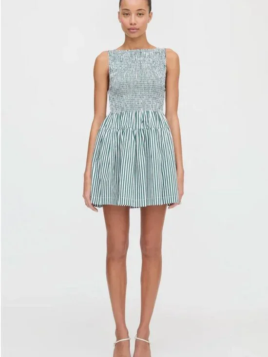 Hill House Cosima Mini Nap Dress Green XL LIKE NEW - Picture 2 of 9